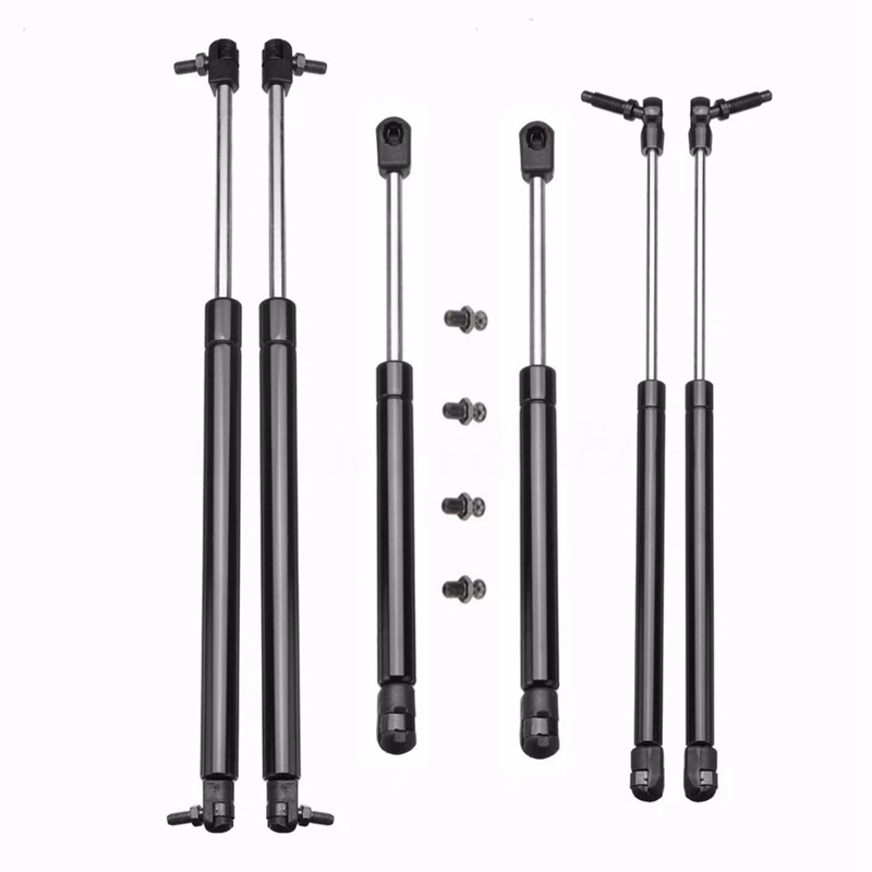 

6X Bonnet+Tailgate+Rear Window Lift Support For Je-Ep Grand Cherokee 99-04