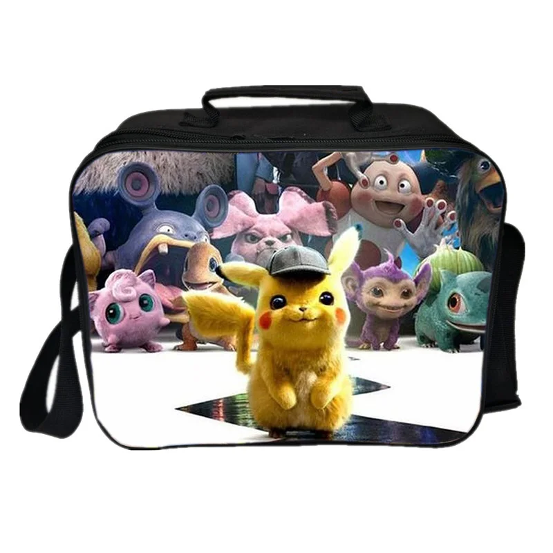 Pokemon Detective Pikachu Термосумка для обедов сумка для еды с теплоизоляцией свежие сумка-холодильник сумка для пикника