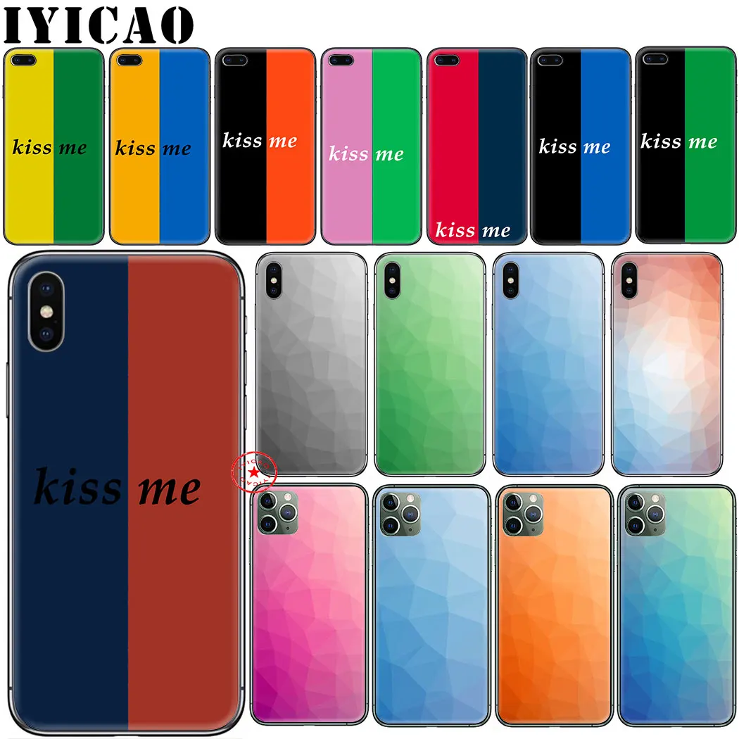 Мягкий чехол для iphone 11 Pro Xr Xs Max 6 6s 7 8 Plus 5 5S Se силиконовый TPU Plus| |