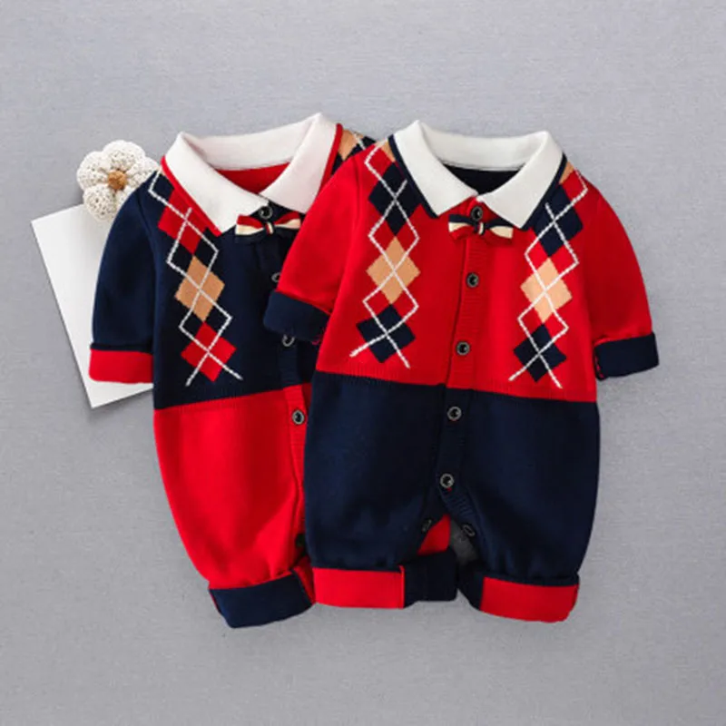 

Baby Cardigan Autumn And Winter Bodysuit Baby Sweater Knitwear Coat Newborn Hardcoat Bottomcoat Creeper