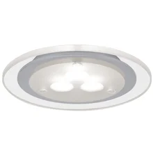 93543 Светильник мебельный Set Deco LED 3x3W 3000K 12VA 230V/350mA 100mm Chrom matt/Klar/Metall