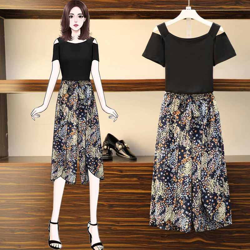 Женское летнее платье размера плюс 2020 нового темпераментный модный стиль +