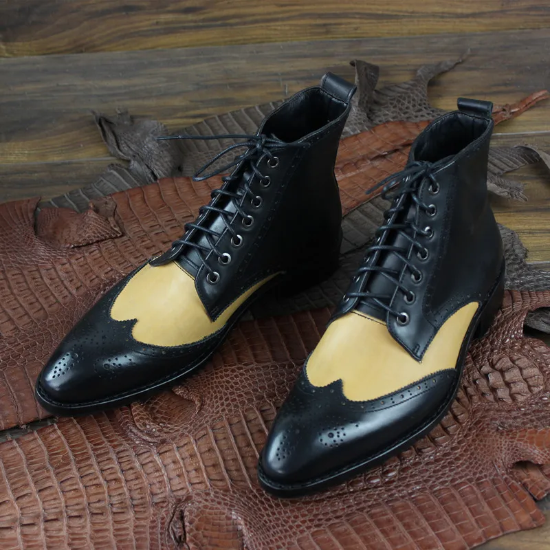 custom lace up boots
