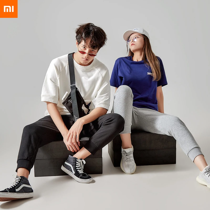 Классические хлопковые спортивные брюки xiaomi; удобные модные мягкие удобные для кожи; Базовый стиль; 2 цвета