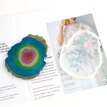 

Coaster Silicone Mold for Resin Epoxy Resin Diy Casting Art Molds for Cup Wave Mat Ashtray Flower Pot Coaster Pendant Home Decor