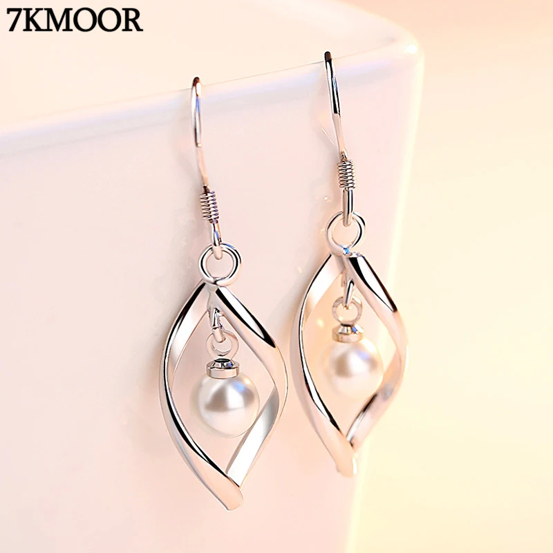 Модные длинные серьги подвески для девочек изящные золотистые циркониевые в