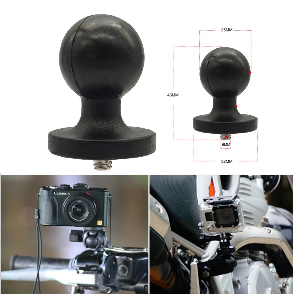 Адаптер JINSERTA с 1 дюймовым шариком диаметром 1/4 дюйма для камеры Gopro и