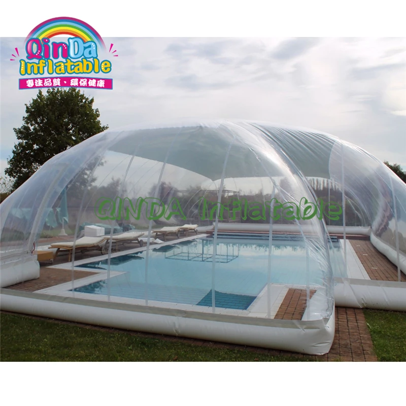 

PVC clear inflatable swimming pool tent bubble tents outdoor inflatable pool cover tent