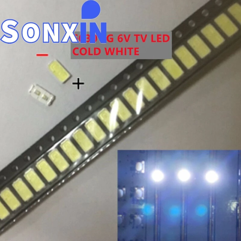 200PCS For LG LED TV Application Backlight High Power LCD 1W 6V 6030 Cool white LATHT420M |