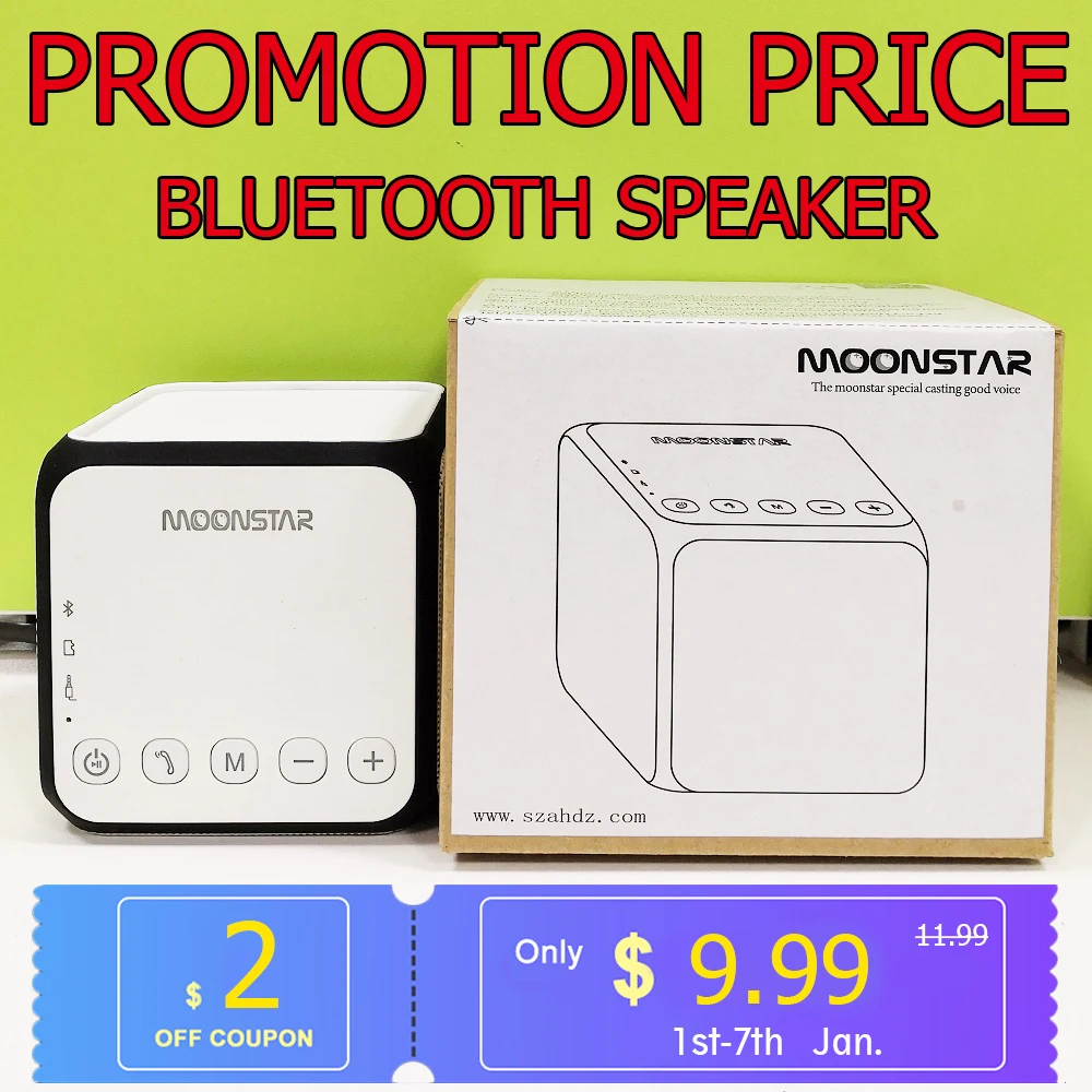Портативный беспроводной Bluetooth динамик стерео большая мощность TF карта бас