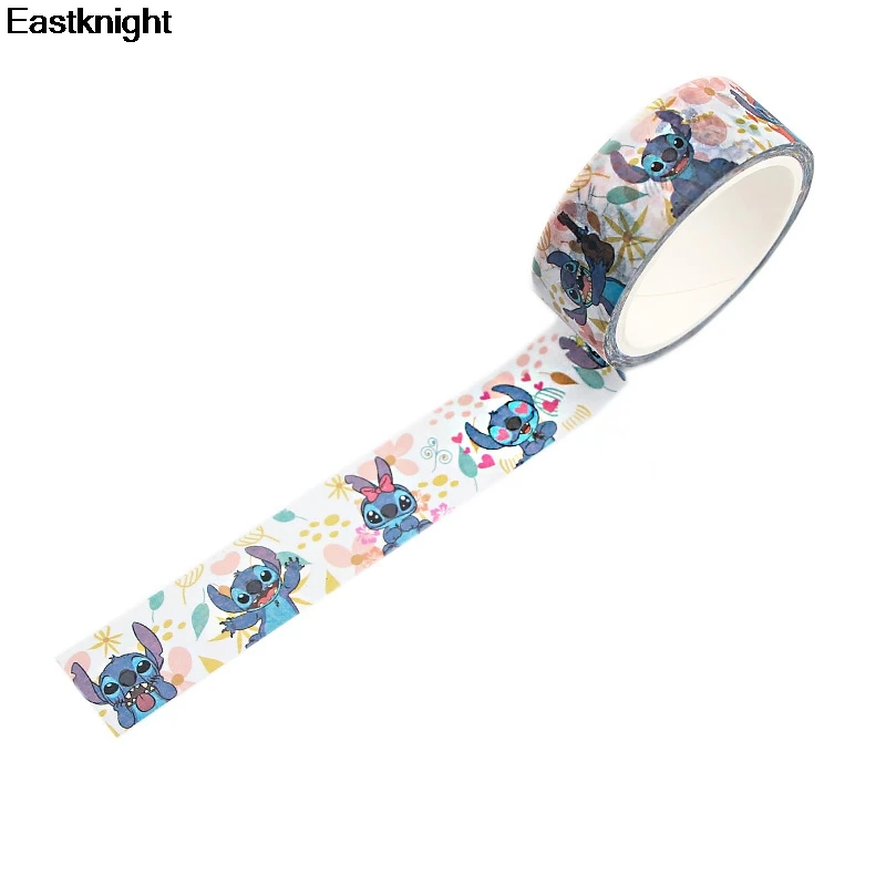 Stitch Cartoon kawaii Masking Washi paper Tape diy craft Ornament Adhesive tape Scrapbooking Sticker School Supplies E0830