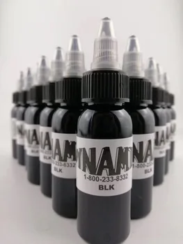 

Tattoo Ink Set, Black 10 Bottle Set 1oz