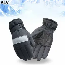 Детские лыжные перчатки зимние теплые водонепроницаемые ветрозащитные снежные сноуборд лыжные спортивные перчатки для велоспорта, велоспорта, пешего туризма, катания на лыжах
