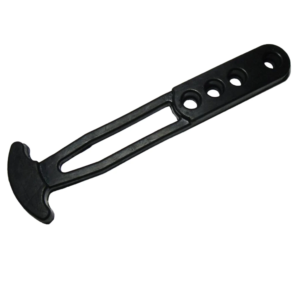 Marine Boat Sport Boarding Ladder Retaining Strap Rubber Latch Band Universal - 4 Holes - Black