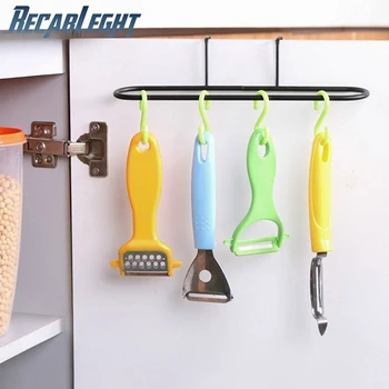 

Recableght Door Back Non-Trace Towels Bar Holder Hanging Metal Towels Support Kitchen Accessory Effectively Saving Space Durable