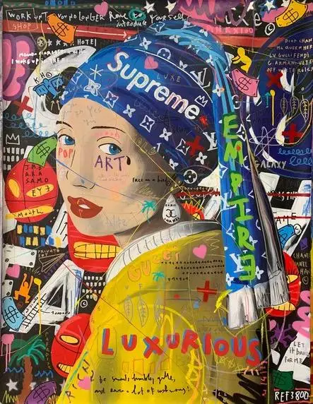 Modern Canvas Poster Painting Street Art Pictures Graffiti Art Painitngs on The Wall Art Posters and Prints Home Decoration IKU44-2