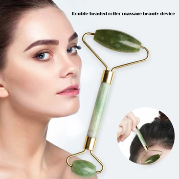 

Face Massage Roller Jade Stone Massage Roller Double-Head Face Neck Firming Lifting Anti-wrinkle Beauty Tool