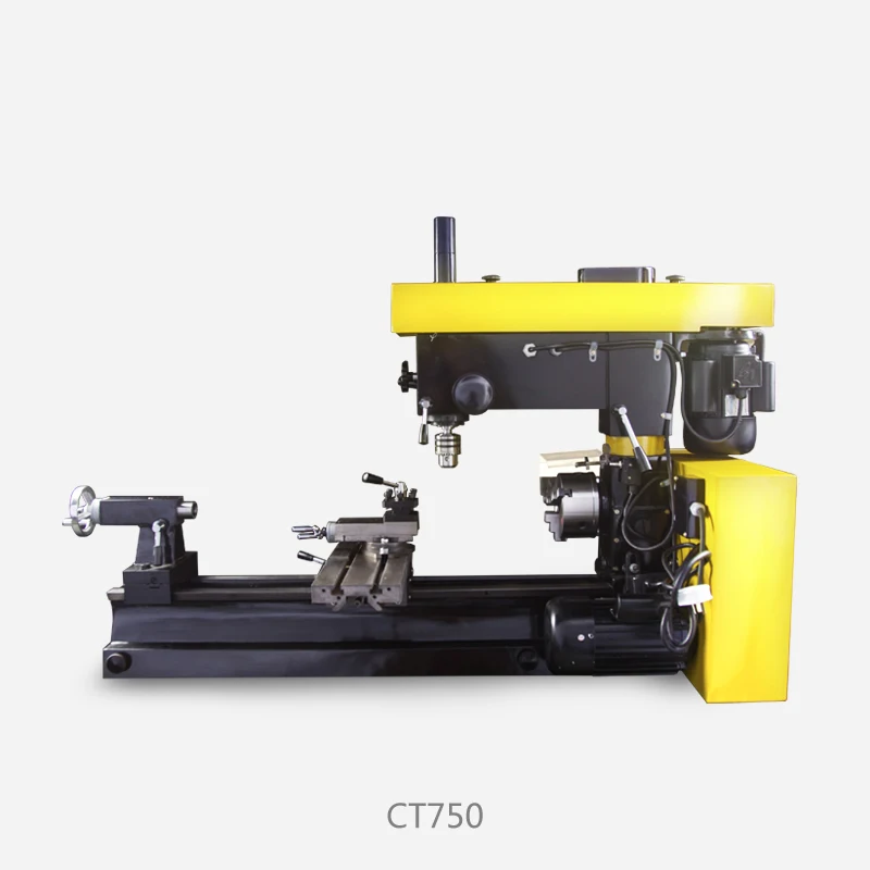 Handan CT750 multi-function lathe/drilling machine/milling machine three-in-one machine tool bench lathe