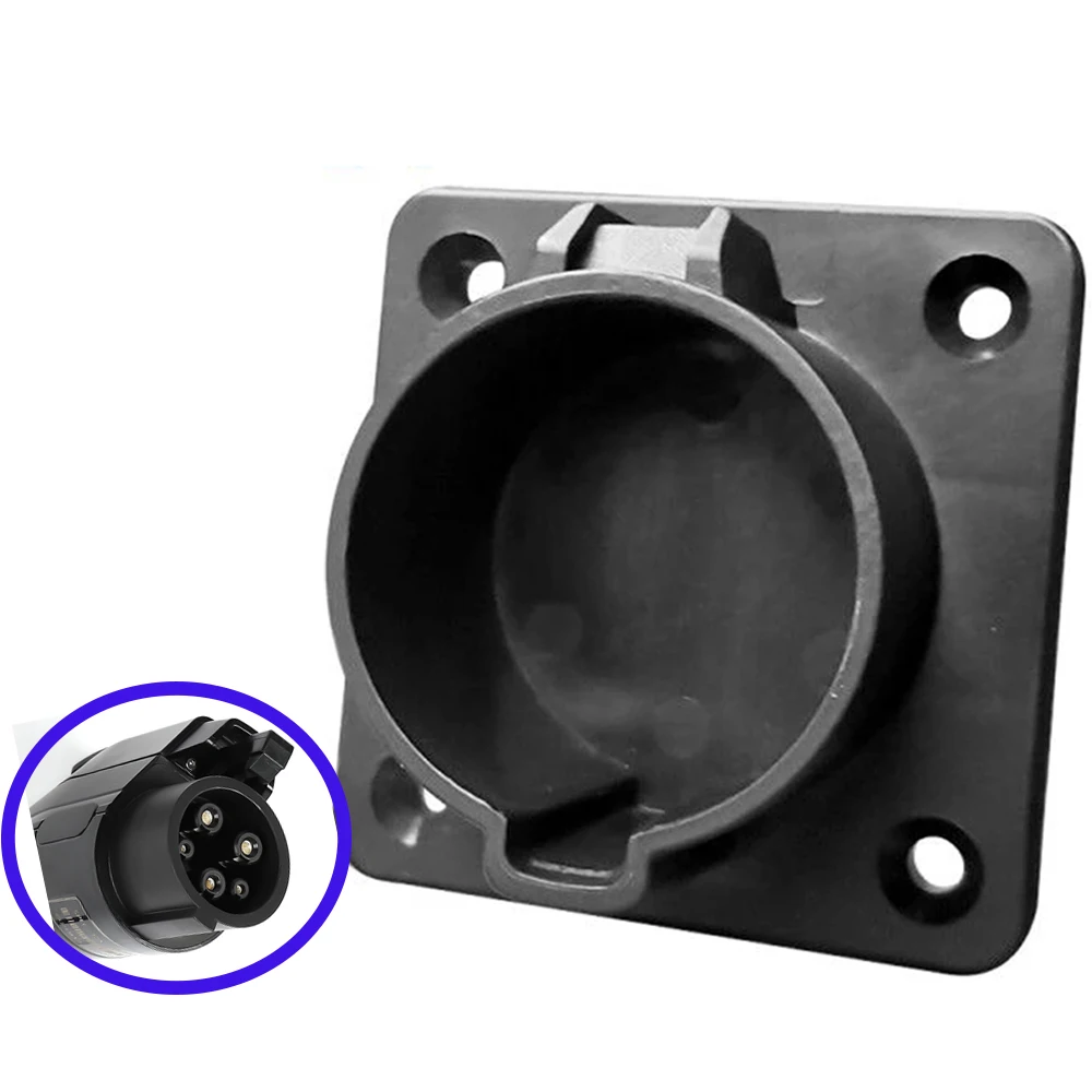 EV Charger Cable Wall Holder Holster for Type1 EVSE J1772 Connector Socket Plug SAE AC Dummy Charging Station Level 2 | Автомобили и
