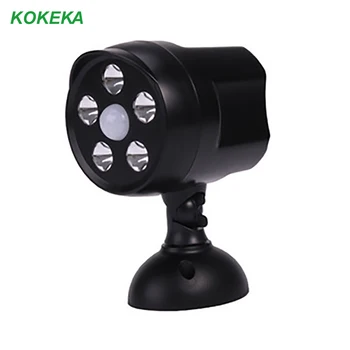 

6W Motion Sensor Spotlight 5.5V IP65 Waterproof Outdoor LED Flood Light Battery Powered 450 Lumen Floodlight for Garage Garden