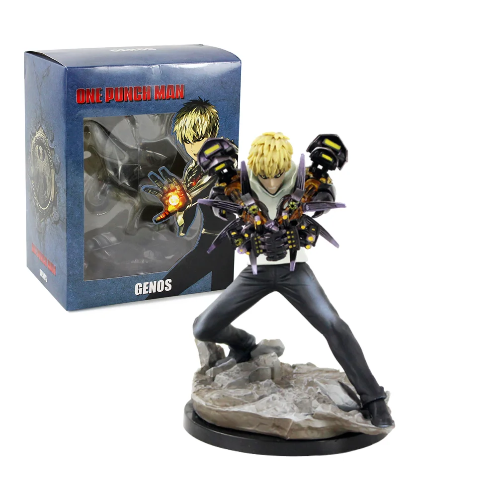 One Punch Man Генос пушки Аниме Фигурки игрушки Brinquedos диорама фигурка модель домашнего