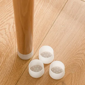 

4PCS/Set Silicone Chair Legs Caps Set Protector Stool Mute Table Leg Caps Protection Mats Universal Table And Chair Foot Cover
