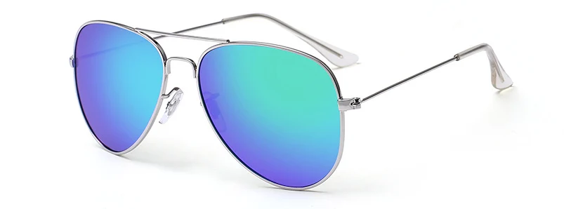 Классические брендовые стильные солнцезащитные очки, мужские и женские солнцезащитные очки, женские солнцезащитные очки с анти-покрытием, поляризационные очки Oculos Gafas из нержавеющей стали - Цвет линз: blue