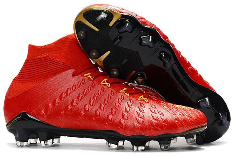 Мужские футбольные бутсы с высоким голенищем FG Hypervenom Phantom III DF футбольные бутсы neymar IC футбольные бутсы Бутсы мужские футбольные бутсы