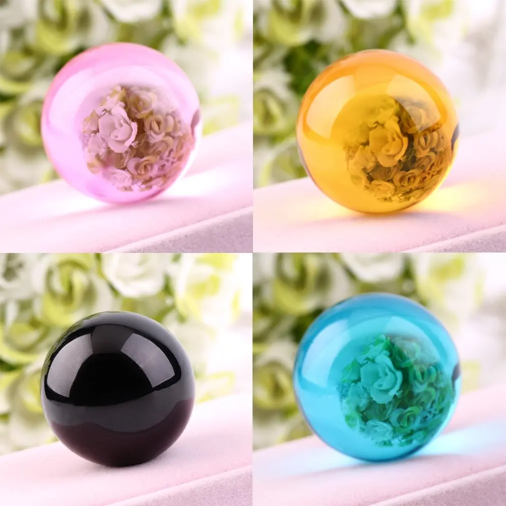 1Pc 1pc 4cm Shinning Crystal Ball Home Decor Without Stand Pink Yellow Blue Black arrival