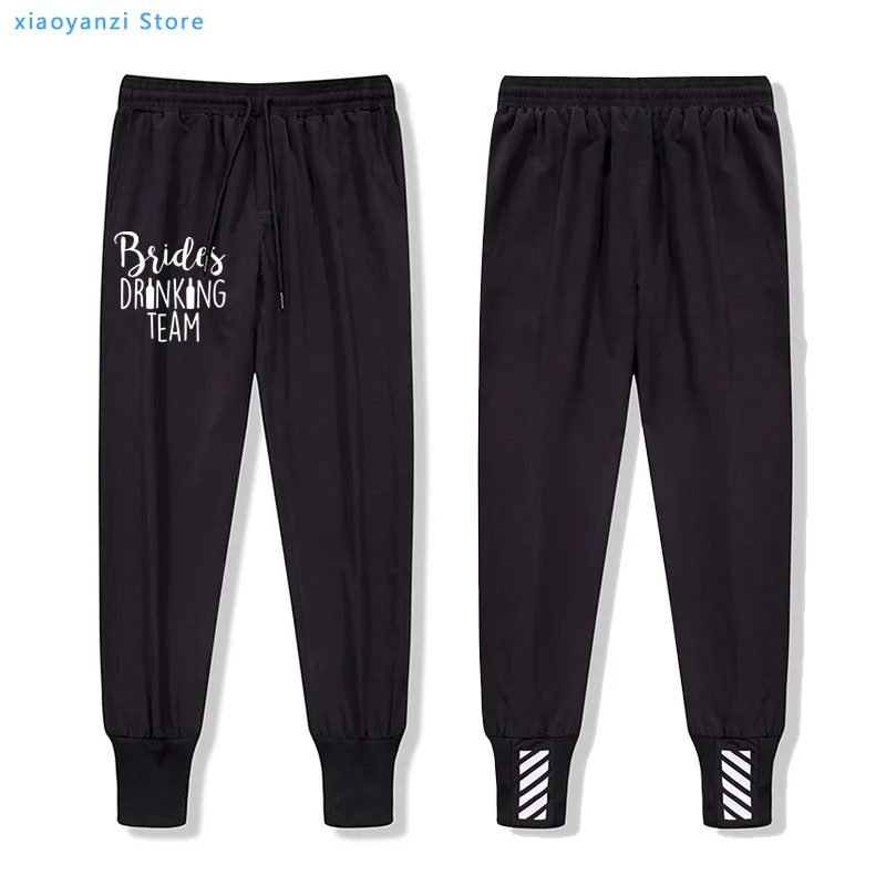 Brides drinking team Letters Print Women sweatpants Funny pants For Lady Girl Joggers trouser Hipster Tumblr long OT-251 | Женская