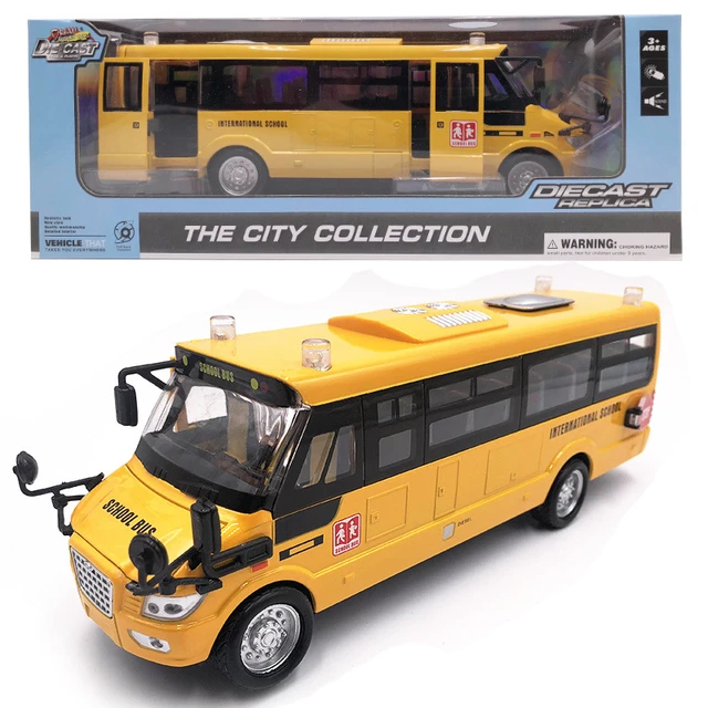 Brinquedos realistas para ônibus escolar para crianças, jogo de mesa  criativo para crianças com mais de 1 ano - AliExpress