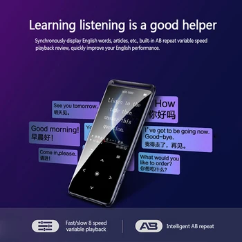 

High Quality X1 Touch Screen Bluetooth MP3 Player Portable Audio Music Video Player With Built-in Speaker FM Radio Recorder