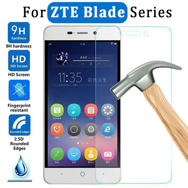 Закаленное стекло для ZTE Blade V10 Vita V9 V8 Mini V7 Lite V6 Защитная пленка экрана 9H HD X5