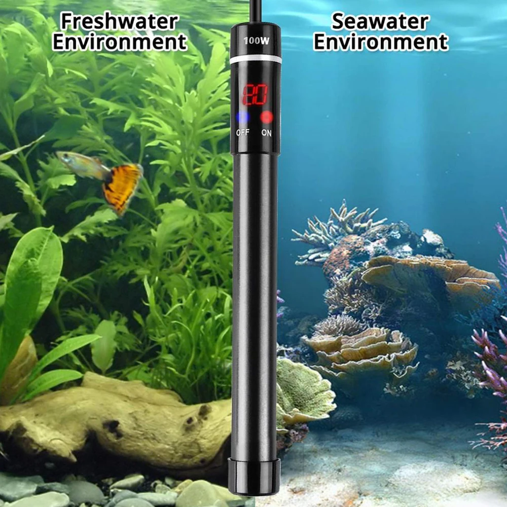 Fish Tank Submersible Water Temperature Titanium Alloy Aquarium