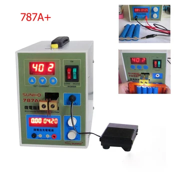 

787A+Battery Microcomputer Pulse Spot Welding Machine MCU Pedal Welder Machine Battery Capability Charger Foot Pedal C0118