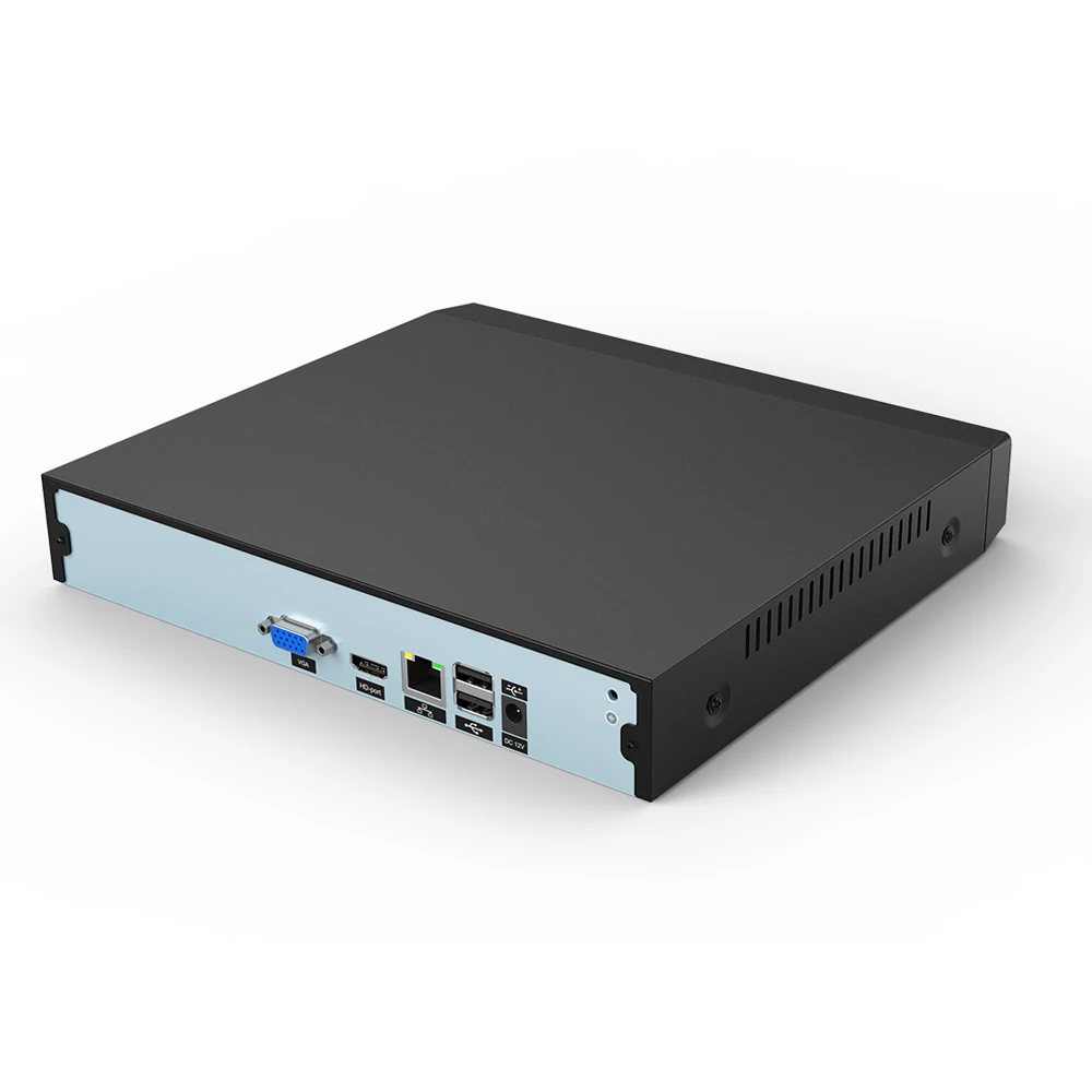 USAFEQLO металлический чехол 32CH детектор лица H.265 + NVR HDMI VGA 4K 5M CCTV для IP камеры ONVIF
