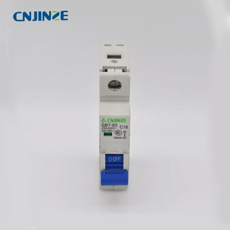 

CNJINZE Circuit Breaker Low-voltage Miniature Air Circuit Breaker 1pole Purple Black handle miniature circuit breaker 10A