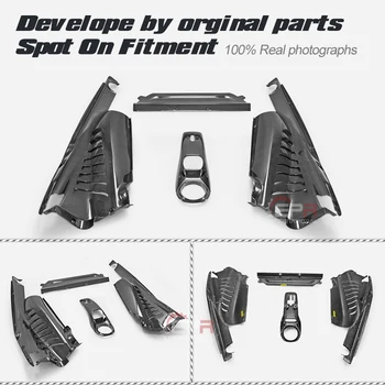 

Car Accessories For Ferrari 488 Carbon Fiber Engine Bay Panels & Firewall Panels & Latch Cover (Coupe Only) Glossy Inner Part