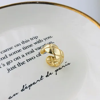 

Gold Vintage Ring Silver 925 Jewelry 925 Sterling Silver Rings For Women Wave Minimalist Resizable Ring Joyeria Fina Para Mujer