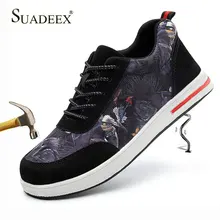 SUADEEX Мужская защитная обувь дышащая Аква рабочая обувь для женщин уличная проколов стальной носок Кепка кроссовки строительные защитные сапоги