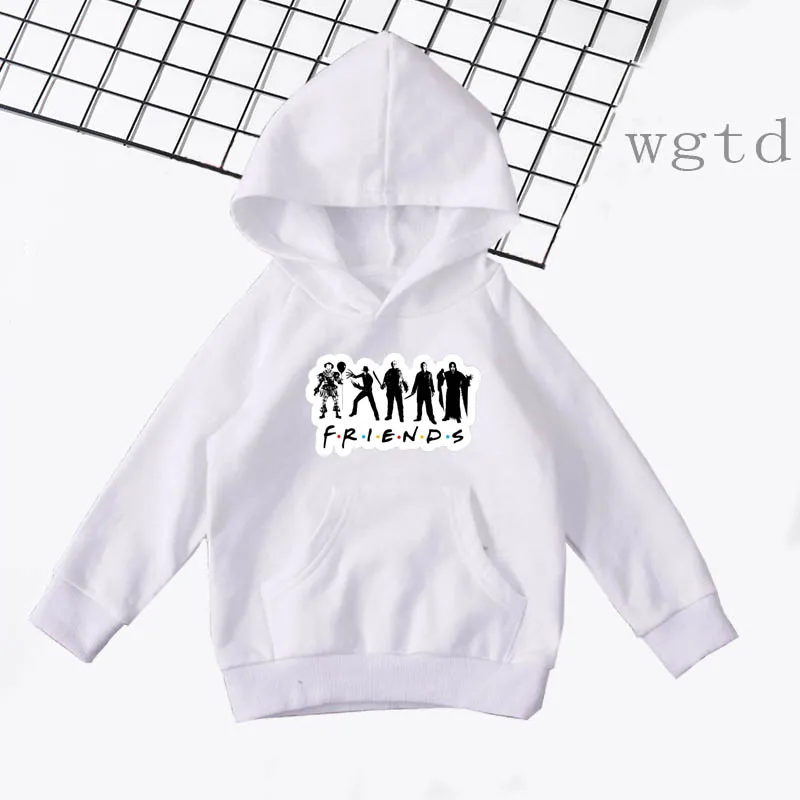 Roupa Feminina Infantil Horrow Friends; детские толстовки с капюшоном; детская осенне-зимняя теплая толстовка с капюшоном для мальчиков и девочек; свитер с длинными рукавами для малышей