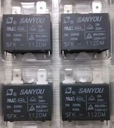 

50pcs/lot 100% new and original SANYOU relay SFK-112DM 12V 20A 250VAC for Air conditioner DC Mini Power Relay