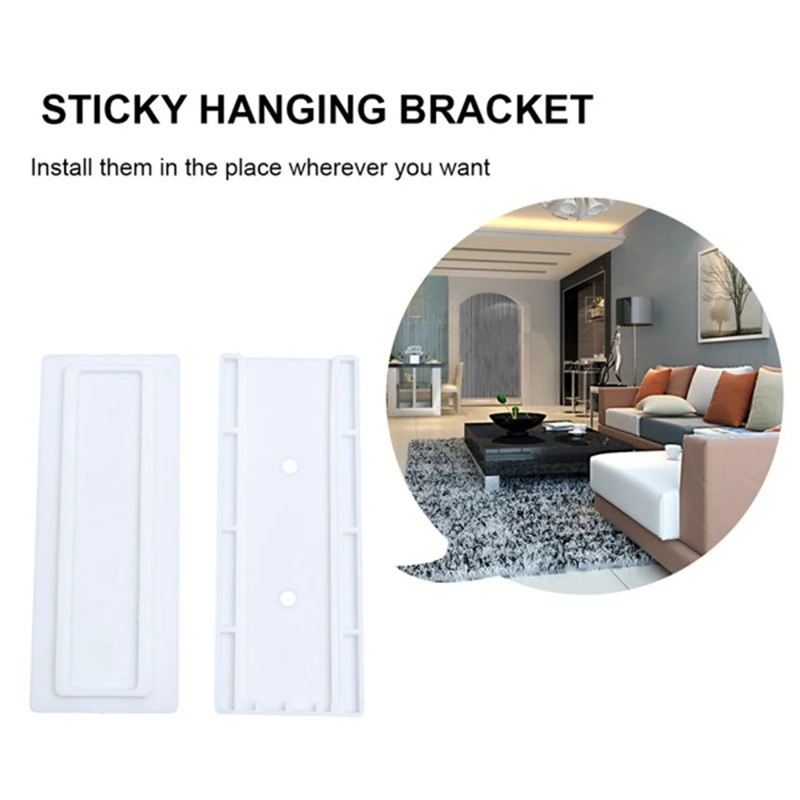 1 Pcs Socket Retainer Wall-Mounted Sticker Punch-Free Plug Fixer Self-Adhesive Fixer Cable Wire Organizer Seamless Power Strip H