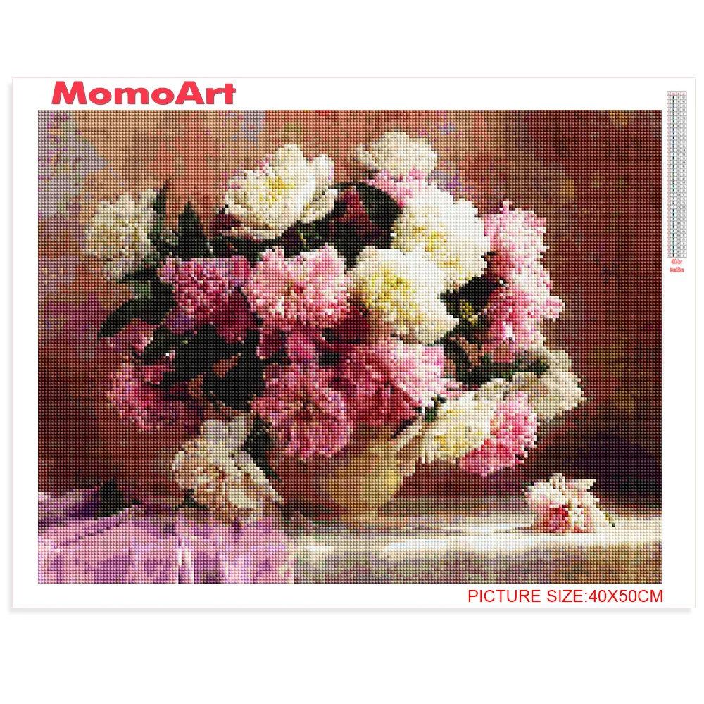 MomoArt 5D Алмазная картина вышивка крестом алмазная мозаика полная выкладка пионы наклейки на стену декор для дома