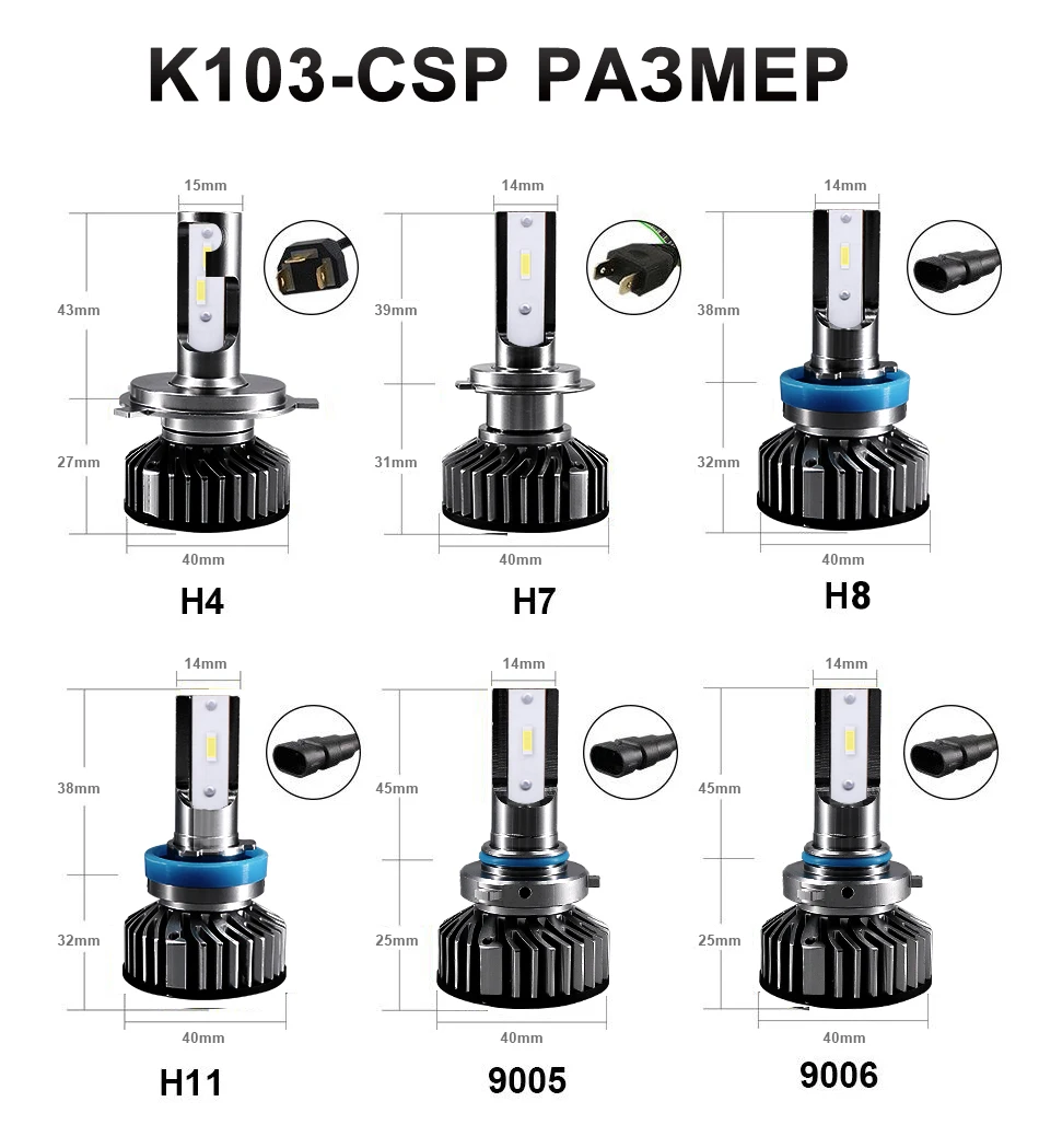 HLXG H7 светодиодный H4 H11 H8 H9 лампы светодиодные чипы csp Автомобильные фары комплект 6500 к налобный мини-фонарь свет H7 12V 80W 12000LM 9005 HB3 9006 HB4 светодиодный