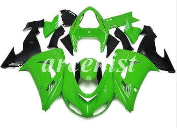 

4 Free Gifts New ABS Motorcycle Full Fairings Kit Fit For Kawasaki Ninja ZX-10R 2006 2007 06 07 10R bodywork set Green