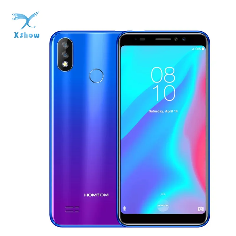 

HOMTOM C8 Mobile Phone 5.5"18:9 Full Display Android 8.1 MT6739 Quad Core 2GB+16GB Smartphone Face Unlock Fingerprint ID