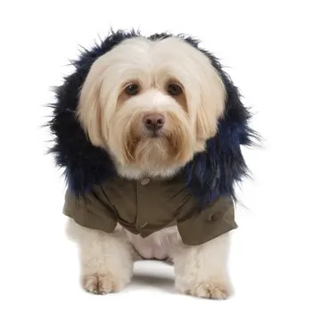 

Pet Dog Clothes Autumn And Winter Pet Dog Clothes Dog Coat Hoodies Windproof Fleece Lined Puppy Jacket