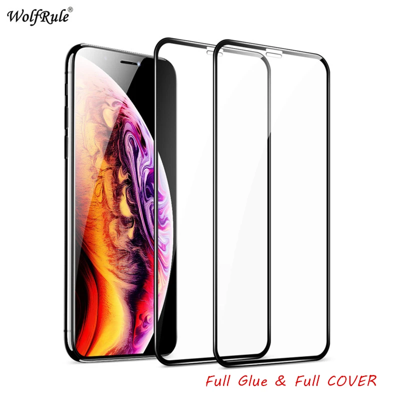 2 шт ЖК экран протектор для Iphone 11 Pro 5 8 &quotПолный Клей закаленное стекло Полное