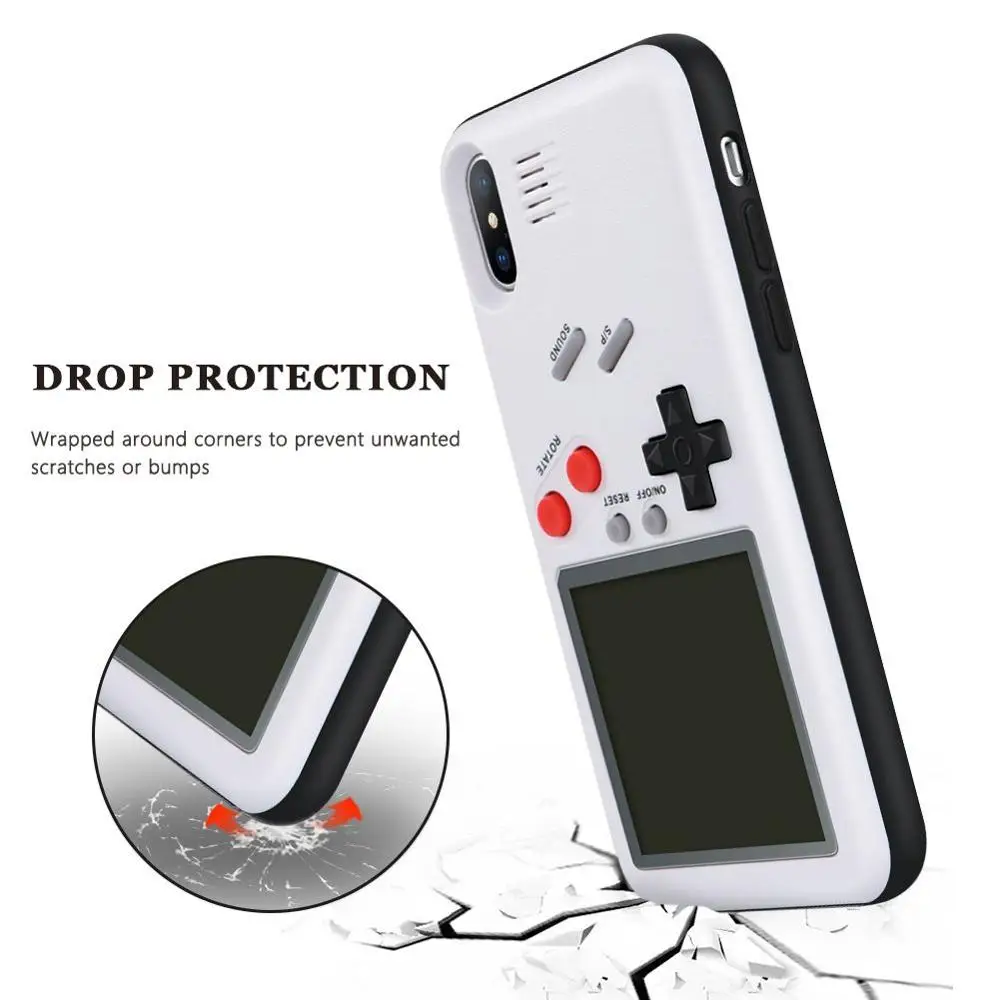 Чехол для телефона Ретро Teris Gameboy iPhone 11 Pro Max X XS MAX XR мягкий чехол из ТПУ Game boy Iphone 6 6S 7